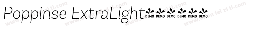 Poppinse ExtraLight字体转换